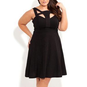 City Chic Textured Weave Dress